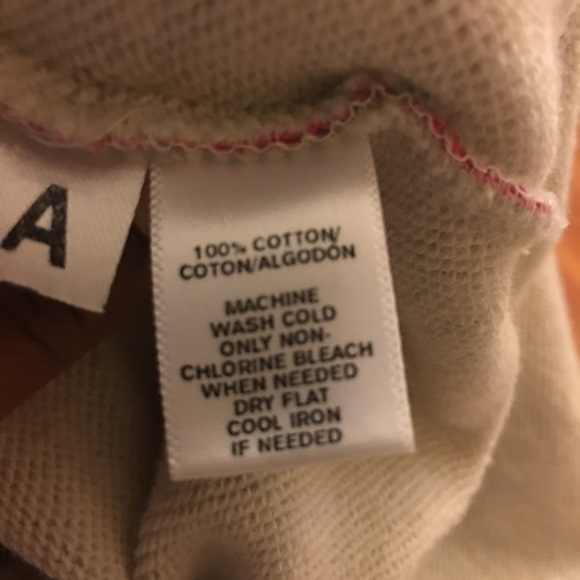 LOFT gray sweatshirt with pink floral pattern SZ S - Picture 3 of 6